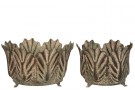 Sett med to krukker blad, lys brun/grønn thumbnail