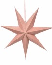 Julestjerne rosa velour med glitter, 45 cm thumbnail