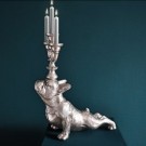 Lysestake, bulldog sølv thumbnail
