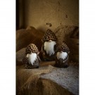 Vette med kongle, ass hvit/ brun, 18cm  thumbnail
